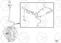 66134 Cable harness, transmission. BL61PLUS S/N 10287 -, Volvo Construction Equipment