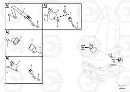 100264 Operator seat with fitting parts EW230C, Volvo Construction Equipment