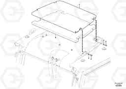 86991 Sun visor EW210C, Volvo Construction Equipment