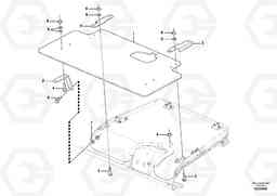 66600 Rain visor, exterior equipment EW140C, Volvo Construction Equipment