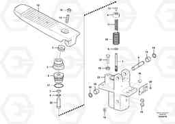 65940 Remote control valve pedal, travel motor EW140C, Volvo Construction Equipment