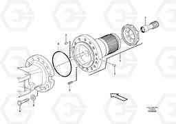 86806 Rear axle, Spindle support EW210C, Volvo Construction Equipment