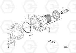 86806 Rear axle, Spindle support EW210C, Volvo Construction Equipment