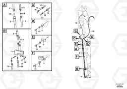28221 Working hydraulic, quick fit on dipper arm EW180C, Volvo Construction Equipment