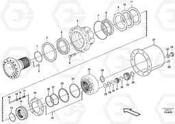 90459 Front axle, Hub reduction EW210C, Volvo Construction Equipment