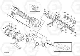11454 Suction system, filter L25B TYPE 175, S/N 0500 - TYPE 176, S/N 0001 -, Volvo Construction Equipment
