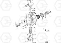 89308 Front axle, Knuckle ret EW210C, Volvo Construction Equipment