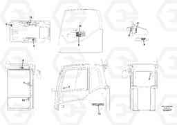 76863 Decals, cab EC240C, Volvo Construction Equipment