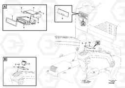 31078 Cassette radio recorder with mounting details EC460C S/N 115001-, Volvo Construction Equipment