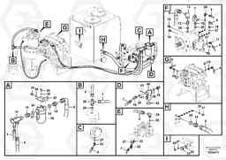 16600 Servo system, control valve to solenoid valve EC330B SER NO INT 10713- EU&NA 80001-, Volvo Construction Equipment