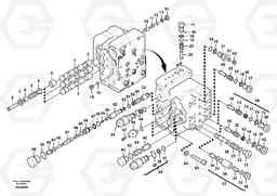 75515 Main control valve, boom and bucket and travel Rh EC290B SER NO INT 13562- EU & NA 80001-, Volvo Construction Equipment