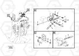 56533 Working hydraulic, quick fit on upper frame ECR145C, Volvo Construction Equipment