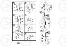 35586 Working hydraulic, quick fit on dipper arm EC700C, Volvo Construction Equipment
