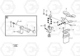 92185 Working hydraulic, remote control valve pedal for hammer and shear EC700BHR HIGH REACH DEMOLITION, Volvo Construction Equipment