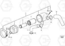77711 Air filter MC80B S/N 71000 -, Volvo Construction Equipment