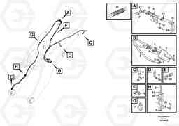 45541 Hydraulic system, attachment bracket. L350F, Volvo Construction Equipment