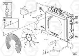 83046 Radiator mounting MC110B S/N 71000 -, Volvo Construction Equipment