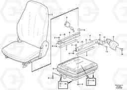 87254 Suspended seat EC27C, Volvo Construction Equipment