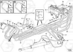 69140 Hydraulic circuit ( platform/balancing valve/offset cylinder ) EC27C, Volvo Construction Equipment