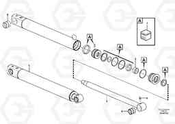 50889 Boom offset cylinder EC27C, Volvo Construction Equipment