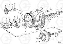 9495 Converter housing, gears and shafts. L220E SER NO 4003 - 5020, Volvo Construction Equipment