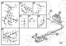 51190 Servo system, control valve to remote control valve pedal EW140C, Volvo Construction Equipment