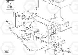 84478 Compressed-air reservoir with fitting parts G900 MODELS S/N 39300 -, Volvo Construction Equipment