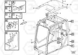 55476 Cab body: roof and floor panel. PL4608, Volvo Construction Equipment