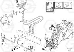 49447 Central lubrication, attachment bracket L180F, Volvo Construction Equipment