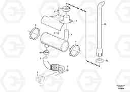 64752 Exhaust system, silencer BL70 S/N 11489 -, Volvo Construction Equipment