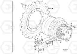 47378 Travel motor with mounting parts EC27C, Volvo Construction Equipment