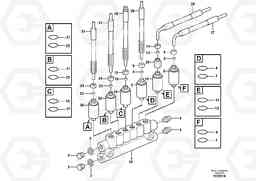 43532 Distribution block, B3. L220F, Volvo Construction Equipment