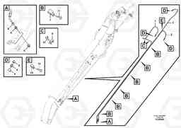 49548 Grease Piping EW140C, Volvo Construction Equipment