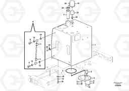 89324 Fuel tank with fitting parts EW160C, Volvo Construction Equipment