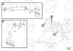 97092 Lifting- and tilt cylinder with assembly parts. L50F, Volvo Construction Equipment