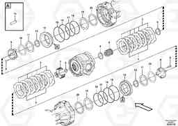 66291 Multi-disc brake, front L45F, Volvo Construction Equipment