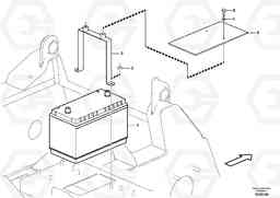 37289 Battery box with fitting parts MC80B S/N 71000 -, Volvo Construction Equipment