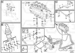 51186 Servo system, control valve to remote control valve EW140C, Volvo Construction Equipment