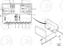 70678 Electrical distribution box ECR28 TYPE 601, Volvo Construction Equipment