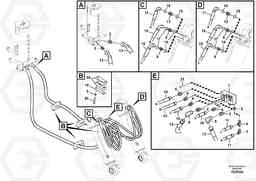 47410 Working hydraulic, front dozer blade EW140C, Volvo Construction Equipment