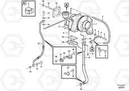 86481 Turbocharger with fitting parts EC240B PRIME S/N 15001-/35001-, Volvo Construction Equipment
