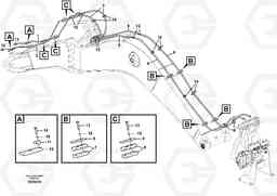 106360 Working hydraulic, quick fit on boom EW160C, Volvo Construction Equipment