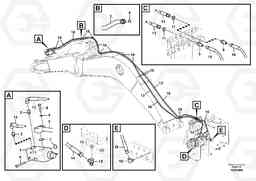 85126 Dipper arm rupture for offset boom EW160C, Volvo Construction Equipment