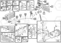 92383 Assembly of hose: evaparator, receiver drier and condenser. L120F, Volvo Construction Equipment