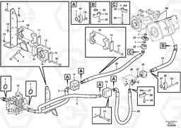 94089 Hydraulic system, feed line L350F, Volvo Construction Equipment