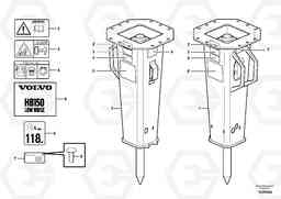 84641 Hammer ATTACHMENTS ATT. COMPACT EXCAVATORS BUCKET&HAMMER, Volvo Construction Equipment