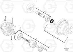 47374 Travelling gear motor assy / without brake EC27C, Volvo Construction Equipment