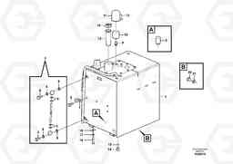 16612 Fuel tank with fitting parts EW180C, Volvo Construction Equipment