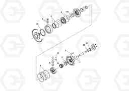39972 Rear Drum Drive Motor DD132HF/DD138HF/HA/HFA S/N 197527-, Volvo Construction Equipment