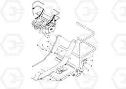 44267 HID Light Handrail Assembly DD132HF/DD138HF/HA/HFA S/N 197527-, Volvo Construction Equipment